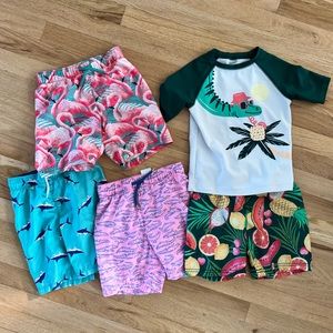 5T old navy boys swim trunks